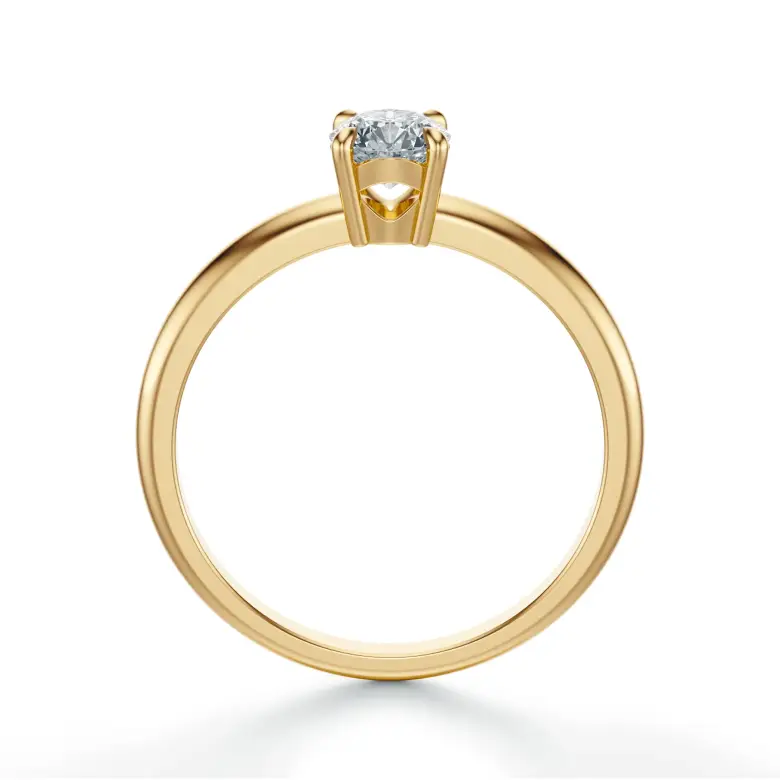 Złoty pierścionek 585 z diamentem 0.40 ct SBPZ_028